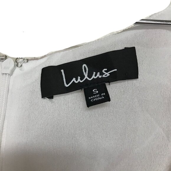 Lulus Womens Dress Small Soft Side of Mauve Zip Back Puff Sleeves - Picture 4 of 9